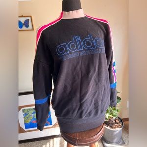 Adidas size medium Moto style sweatshirt with pockets good condition